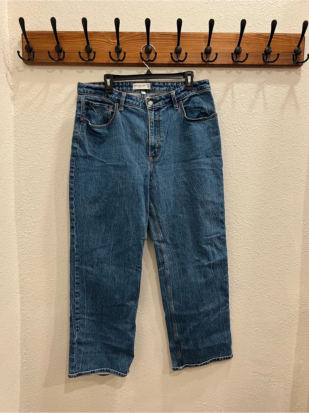 Abercrombie & Fitch Relaxed Blue Denim Jeans